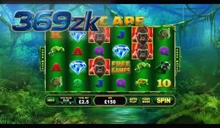 Visual hutan tropis yang megah dalam slot Epic Ape